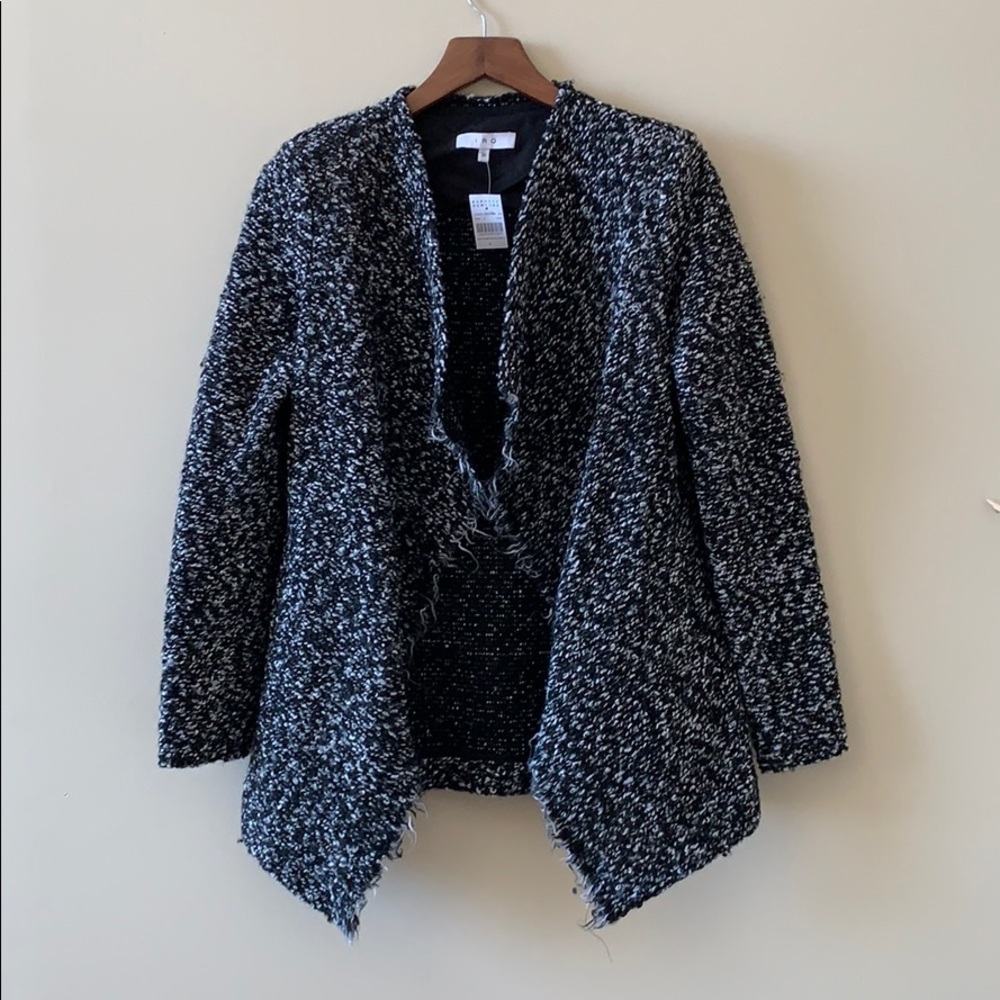 IRO campi draped bouclé-knit jacket